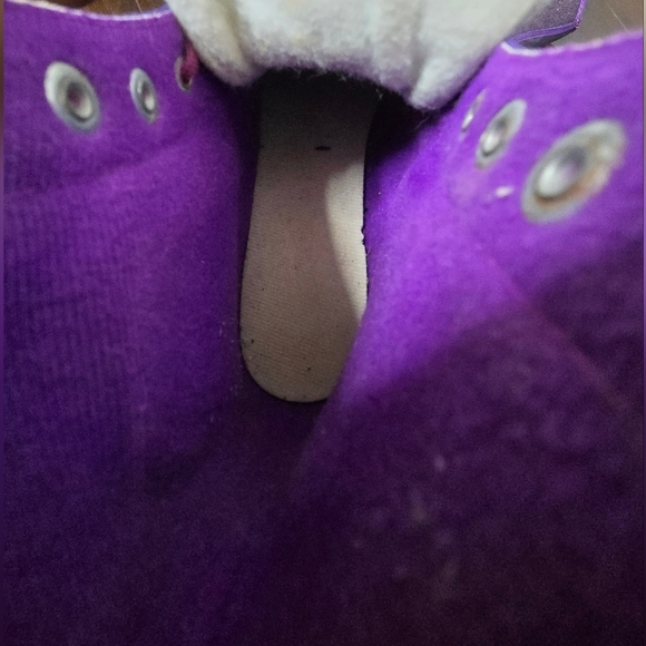 Vintage Disney Hannah Montana Ice Figure Skates Girls 6 Purple Glitter - Picture 11 of 11